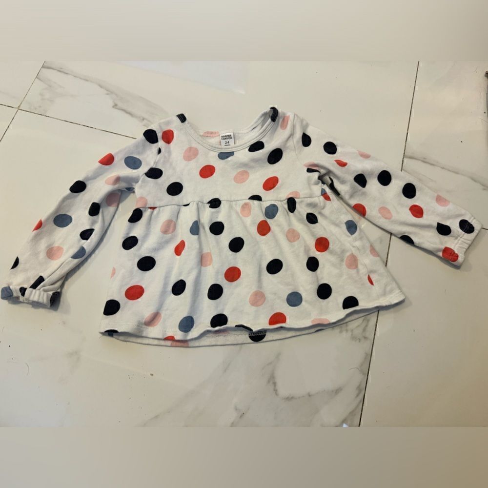 Polka dot toddler shirt #11